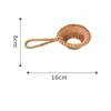 Tapete Térmico Doméstico Trançado de Rattan, Tapete Anti-Queimadura para Panela, Tapete para Tigela, Tapete para Mesa de Jantar Resistente a Altas Temperaturas, Tapete Resistente ao Calor para Prato, Porta-Copo, Suporte para Bule