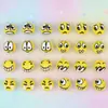 Cuentas Amarillas de Emoji Creativas Mixtas de 16 mm/8 Estilos, Cuentas Divertidas de Estado de Ánimo de Venta Caliente Transfronteriza, Cuentas Sueltas Hechas a Mano para Ensartar
