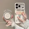 Adecuado para Apple 18 Pro, nueva funda de teléfono de dibujos animados, a prueba de caídas, iPhone 18 Pro Max, diseño elegante y único con adorables motivos de oso y conejo