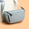 Bolsa feminina de couro genuíno transfronteiriça, novo modelo 2026, bolsa de ombro de couro bovino de camada superior, moderna e versátil, sensação de alta qualidade, bolsa transversal de grande capacidade