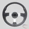 Volante universal de PU modificado para coche transfronterizo 320MM coche de carreras competitivo imitación de coche de carreras coche de limpieza volante de coche