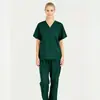 Trajes Quirúrgicos Unisex Transfronterizos, Uniformes de Enfermera de Quirófano de Manga Corta, Trajes Quirúrgicos, Batas Quirúrgicas de Aislamiento, Conjuntos de Dos Piezas