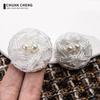 Nuevo Estilo Abrigo de Botones de Perla Chanel Abrigo Abrigo Vestido Hebilla de Perlas Accesorios de Piel Hebilla Decorativa