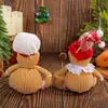Colgante Creativo de Muñeco de Hombre de Jengibre Navideño, Muñeco de Dibujos Animados Navideño, Colgante de Muñeco, Accesorios de Decoración para Árbol de Navidad, Atrezzo