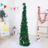 Suministros creativos para las fiestas navideñas lentejuelas brillantes lana parte superior árbol de Navidad plegable retráctil decoración simple para el hogar