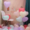 Color Macarrón Boda Día de San Valentín Atmósfera Globo en Forma de Corazón Fiesta de Cumpleaños Decoración Arreglo Globo al por Mayor