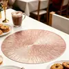 Mantel Aislante Térmico Hueco Estilo Europeo Mesa de Comedor Mat Decorativo Mantel Occidental Mantel para el Hogar Redondo Mantel de Fuegos Artificiales Transfronterizo