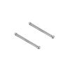 S999 Plata Pura para Pies Doble Cuenta Aguja para Oreja Palillo para Oreja Palillo para Oreja Aguja para Nariz Accesorios de Joyería para Oreja Aguja de Plata Mujeres