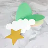Suministros de decoración para fiesta de cumpleaños adornos colgantes tridimensionales colgante de amor globo aerostático nube colgante para jardín de infantes al por mayor