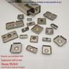 Peça de Vedação de Tubo Quadrado de Aço Inoxidável, Peça Roscada, Conexão de Tubo, Fixador, Conector, Porca Quadrada com Acessórios de Furo Roscado