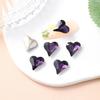Atacado do Fabricante Nail Art Inclinada em Formato de Coração de Pêssego, Strass de Vidro de Cristal de Formato Especial, Strass em Formato de Coração, Strass para Capa de Celular, Unhas Aurora