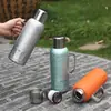 Novo Modelo Display Mecânico de Temperatura 316 Chaleira Isolada para Uso Doméstico, Panela de Água Quente de Grande Capacidade, Cafeteira Pequena de Aço com Cristais de Gelo Coloridos