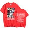 Camiseta de manga corta con estampado del concierto de Taylor Swift en el Taylor World Tour para mujer (ebay, Amazon)
