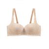 Sutiã Push-Up Xadrez Tridimensional Pequeno no Peito, Estilo Espesso, Sem Bojo Vazio, Seio Arredondado, Levanta Confortavelmente, Sutiã Sexy