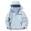 Chamarra Cortavientos con Capucha para Hombre Enbu Otoño Ropa de Trabajo Unisex Chaqueta Marca de Moda Ropa para Montañismo y Viajes Ropa de Exterior