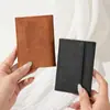Patrón de Caballo Loco Textura de Cuero Genuino Básico Cartera de Fábrica Portatarjetas Portatarjetas Al Por Mayor en Stock Cartera con Múltiples Ranuras para Tarjetas Cartera Portatarjetas