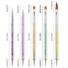 Explosiones Transfronterizas Arte de Uñas Taladro de Punto Perla de Punto Pluma de Punto Doble Cabeza Línea de Dibujo Pluma de Dibujo de Color Traje Flor de Punto Joya Pincel para Arte de Uñas