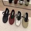 Zapatos Planos de Ballet Mary Jane tipo Abuela con Punta Redonda y Plisados para Mujer, Estilo Nuevo de Otoño, Zapatos Planos Pequeños de Estilo Francés para Combinar con Faldas