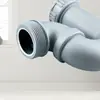 Tubo de desagüe para fregadero de cocina con codo en forma de U antiolores, interfaz de 45 mm, a prueba de insectos, anti-desbordamiento, resistente a altas temperaturas y no deformable