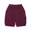 Insígnia de Braçadeira Estilo Clássico Stone Island Transfronteiriça Gaze de Algodão Respirável Tricô Lavado Shorts Casuais Calças de Cinco Pontos