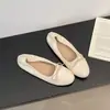 Primer Encuentro Ji Dan Juan Zapatos Slip-on Planos para Mujer 2026 Nuevo Otoño Moño Suela Suave Parte Superior Suave Zapatos de Mujer