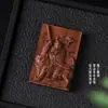 Accesorios de Madera de Azufaifo Golpeada por el Rayo, Colgante de Bodhisattva Weituo, Colgante de los Cinco Dioses de la Riqueza, Colgante de Zhong Kui, Manualidades Talladas DIY, Accesorios para Colgantes de Collar