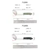 Cuchillo de Camping para Cortar Carne, Cuchillo para Fruta, Navaja Recta de Bolsillo para Aventurero, Cuchillo Exterior Transfronterizo, Navaja de Bolsillo Portátil