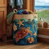 2026 Nova Estação Independente da Amazon Cesta de Armazenamento para Lavanderia de Algodão Acolchoada, Cesta à Prova de Poeira para Roupas Sujas