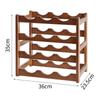 Rack de Vinho Criativo de Bambu Doméstico Europeu Rack de Armazenamento de Vinho Tinto Decorações Xadrez Doméstico