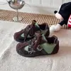 Tênis de Treino Alemão Infantil Outono Novo Estilo Tênis Esportivo Retrô para Meninas Calçados Casuais com Velcro Tênis Infantil Macio Antiderrapante para Meninos