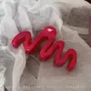 Pinza para el cabello de lujo de alta gama en color marrón, tamaño grande nuevo para cabello grueso, pinza de tiburón para recogidos en la parte posterior de la cabeza, accesorio para el cabello de uso diario