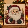 Pintura de Perlas Navideñas 5D Más Vendida en Amazon Set DIY Papá Noel Reno Pintura de Diamantes Hecho a Mano Decoración del Hogar