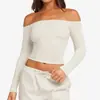 Camiseta de Manga Larga Asimétrica Transfronteriza para Mujer, Nueva Ropa Deportiva Ajustada de Manga Larga para Entrenamiento de Pilates, Tops de Yoga para Mujer