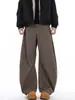 Nova Moda Primavera e Outono Retrô Americano Silhueta Sabre Jeans Casual Masculino Desconstruído Solto Perna Larga Calça Banana