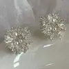 Pendientes Festivos de Fuegos Artificiales de Año Nuevo, Estilo de Lujo Ligero de Nicho de Gama Alta, Diseño Único Deslumbrante, Pendientes de Estilo Minimalista Coreano