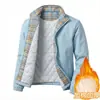 Jaqueta xadrez com gola para homens, primavera e outono 2026 nova marca da moda estilo Hong Kong casual solta workwear jaqueta de casal