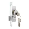 Cerradura de puerta Dejikeng, aleación de aluminio marco de vidrio puerta pesada cerradura de piso con gancho, llave cruz, cilindro de cerradura 84, varias especificaciones