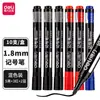 Marcador Auténtico Deli Sk109, Tinta a Base de Aceite, Color Negro, Adecuado para Entrega Urgente y Discos Ópticos, No se Desvanece ni se Decolora Fácilmente