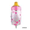 Carro de Bebé Grande Botella de Bebé Ángel Bebé Pie Globo de Película de Aluminio Cumpleaños Infantil Bebé Centenario Decoración
