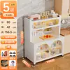 Prateleira de cozinha multifuncional, aparador de múltiplos andares autônomo com portas duplas, armário de armazenamento para micro-ondas, novo modelo prático