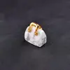 Ágata Natural Jade Cristal Piedra Cruda Mini Bolsita de Mano Decoración Pieza de Tallado DIY Adorno Pequeño Regalo Transfronterizo