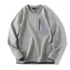 Suéter Pulóver de Cuello Redondo Forrado de Polar para Hombre Ropa Exterior Polar Ocio Cálido Engrosado Camiseta Base 6242