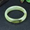 Venta al por mayor de fabricante Suministro para puesto callejero Pulsera de Jaspe Hetian Imitación Pulsera de Jade Imitación para Mujer Versión Ancha Pulsera de Jade