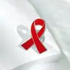 Broche de Cinta Rosa con Goteo de Aceite Negro Insignia de Aleación Cuidado del Pecho Logo de Publicidad de Bienestar Público Accesorios de Logo