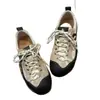 Versão em couro de boi escalada em rocha cor de bloco retrô sapatos de treino alemães femininos 2026 outono novo sapatos esportivos casuais sapatos Forrest Gump