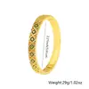 Moda Europeia e Americana Tendência de Personalidade Pulseira Banhada a Cobre Ouro Real com Zircônia Pulseira INS Cool com Fivela Geométrica Quádrupla para Mulheres