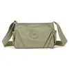 Comércio Exterior Transfronteiriço 2025 Novo Modelo Bolsa Feminina Simples Plissada Multicompartimentos Tecido de Nylon Impermeável Leve Bolsa de Ombro Bolsa Transversal