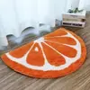 Alfombra de Piso de Imitación Cachemir con Dibujos de Frutas para Dormitorio, Alfombra de Mesita de Noche, Alfombra de Piso Absorbente de Agua y Antideslizante para Baño, Alfombra de Piso Resistente al Desgaste y Fácil de Cuidar