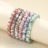 Pulsera de Cerámica de Porcelana Azul y Blanca de Venta Caliente Transfronteriza Diy, Pulsera Trenzada Estilo Chino de Gama Alta, Pulsera Versátil y que No se Desvanece