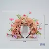 Flor de Penteado Quanzhou L05 Faixa de Cabeça para Mulheres Xunpu Adorno de Cabeça Estilo Étnico Retrato Acessórios de Cabelo Hanfu Flor Artificial Acessórios de Cabelo Faixa de Cabelo
